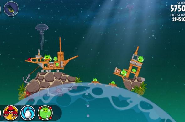 Angry Birds Space Pig Dipper review: 30 de nivele noi, gravitația Întâlnește gameplay-ul acvatic (Video): screenshot_2013_01_11_20_02_56.jpg