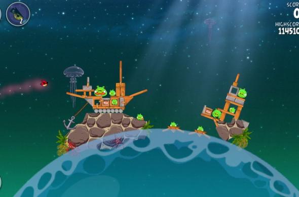 Angry Birds Space Pig Dipper review: 30 de nivele noi, gravitația Întâlnește gameplay-ul acvatic (Video): screenshot_2013_01_11_20_02_46.jpg