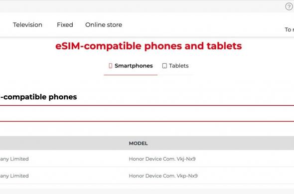 Honor 600, 600 Pro - Certificări globale: Honor-600-60-Pro-eSIM-database.jpg