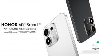 HONOR 600 Smart 5G debutează în România cu baterie de 7700 mAh, buton dedicat AI și rezistență certificată