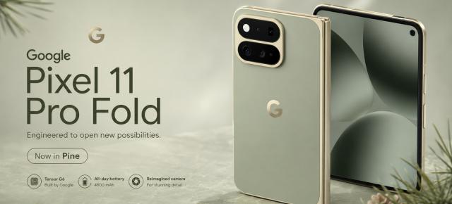 Google Pixel 11 Pro Fold apare într-o imagine cu iz oficial, într-o nuanță numită Pine; Ce ne rezervă noul pliabil?