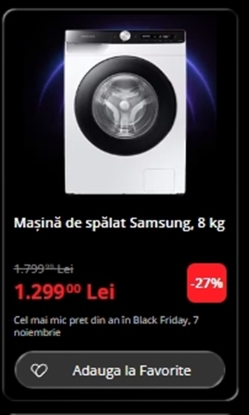 Black Friday 2025, Live Blogging Mobilissimo; Reduceri și cataloage eMAG, PC Garage, Fashion Days, evoMAG.ro, Flanco... - imaginea 152
