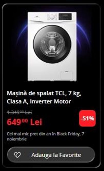 Black Friday 2025, Live Blogging Mobilissimo; Reduceri și cataloage eMAG, PC Garage, Fashion Days, evoMAG.ro, Flanco... - imaginea 170