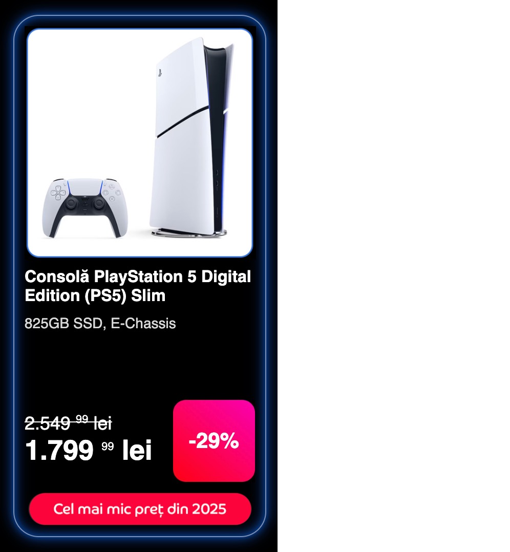 Black Friday 2025, Live Blogging Mobilissimo; Reduceri și cataloage eMAG, PC Garage, Fashion Days, evoMAG.ro, Flanco... - imaginea 289