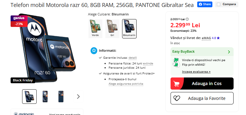 Black Friday 2025, Live Blogging Mobilissimo; Reduceri și cataloage eMAG, PC Garage, Fashion Days, evoMAG.ro, Flanco... - imaginea 339