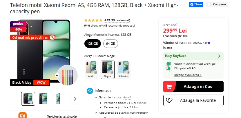 Black Friday 2025, Live Blogging Mobilissimo; Reduceri și cataloage eMAG, PC Garage, Fashion Days, evoMAG.ro, Flanco... - imaginea 346