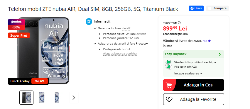 Black Friday 2025, Live Blogging Mobilissimo; Reduceri și cataloage eMAG, PC Garage, Fashion Days, evoMAG.ro, Flanco... - imaginea 348