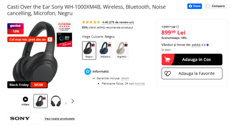 Black Friday 2025, Live Blogging Mobilissimo; Reduceri și cataloage eMAG, PC Garage, Fashion Days, evoMAG.ro, Flanco... - imaginea 354