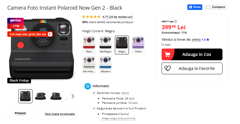 Black Friday 2025, Live Blogging Mobilissimo; Reduceri și cataloage eMAG, PC Garage, Fashion Days, evoMAG.ro, Flanco... - imaginea 368