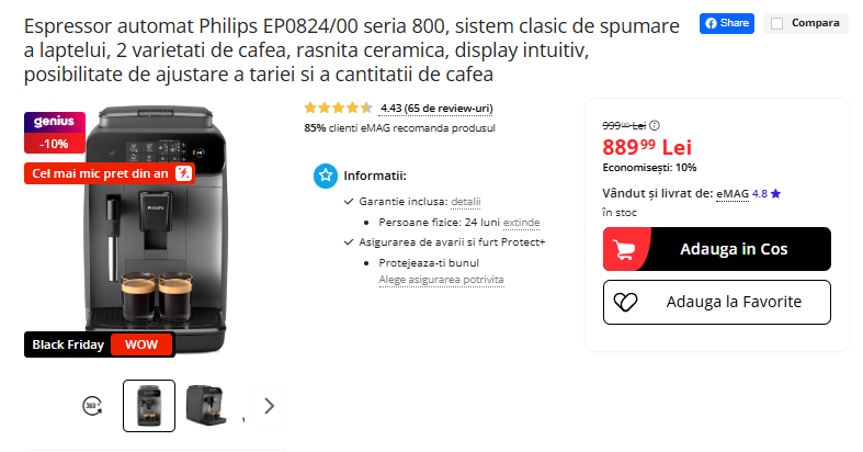 Black Friday 2025, Live Blogging Mobilissimo; Reduceri și cataloage eMAG, PC Garage, Fashion Days, evoMAG.ro, Flanco... - imaginea 378