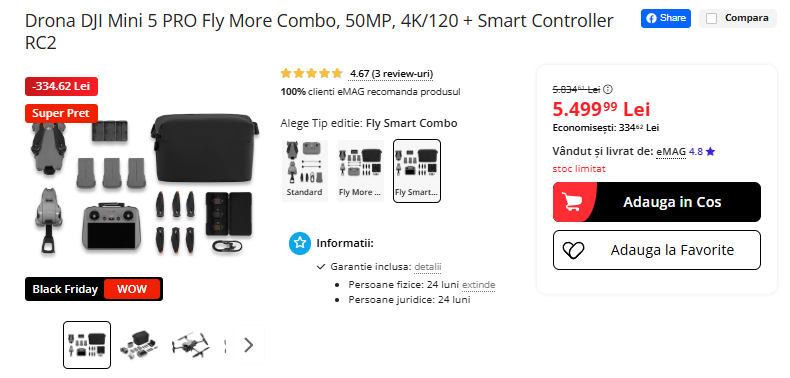 Black Friday 2025, Live Blogging Mobilissimo; Reduceri și cataloage eMAG, PC Garage, Fashion Days, evoMAG.ro, Flanco... - imaginea 382