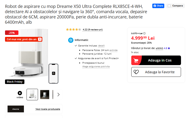 Black Friday 2025, Live Blogging Mobilissimo; Reduceri și cataloage eMAG, PC Garage, Fashion Days, evoMAG.ro, Flanco... - imaginea 384