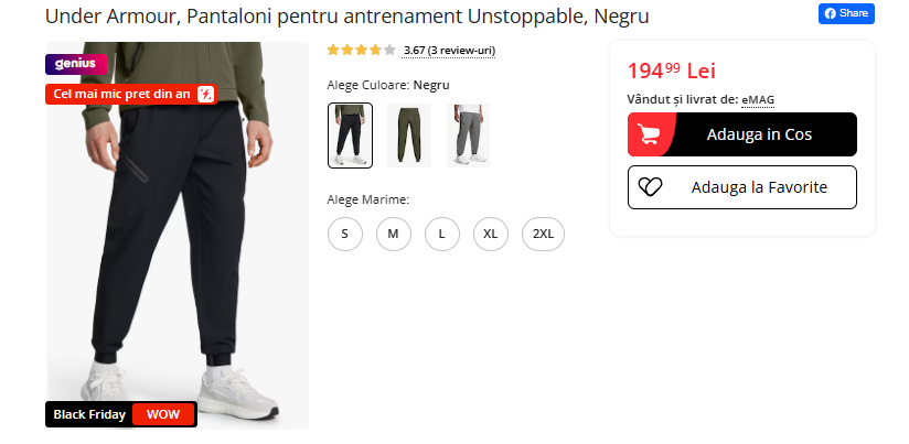 Black Friday 2025, Live Blogging Mobilissimo; Reduceri și cataloage eMAG, PC Garage, Fashion Days, evoMAG.ro, Flanco... - imaginea 397