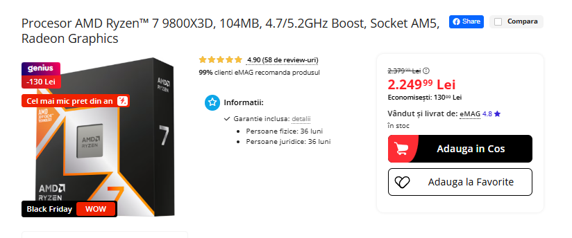 Black Friday 2025, Live Blogging Mobilissimo; Reduceri și cataloage eMAG, PC Garage, Fashion Days, evoMAG.ro, Flanco... - imaginea 409