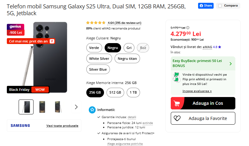 Black Friday 2025, Live Blogging Mobilissimo; Reduceri și cataloage eMAG, PC Garage, Fashion Days, evoMAG.ro, Flanco... - imaginea 427