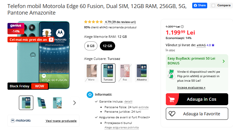 Black Friday 2025, Live Blogging Mobilissimo; Reduceri și cataloage eMAG, PC Garage, Fashion Days, evoMAG.ro, Flanco... - imaginea 429