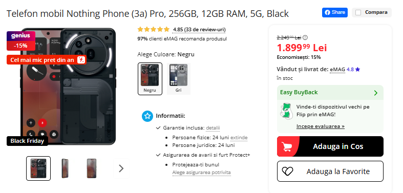 Black Friday 2025, Live Blogging Mobilissimo; Reduceri și cataloage eMAG, PC Garage, Fashion Days, evoMAG.ro, Flanco... - imaginea 431