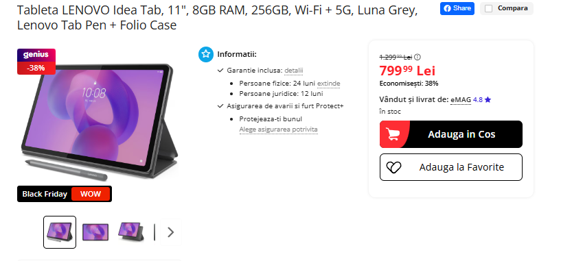 Black Friday 2025, Live Blogging Mobilissimo; Reduceri și cataloage eMAG, PC Garage, Fashion Days, evoMAG.ro, Flanco... - imaginea 438