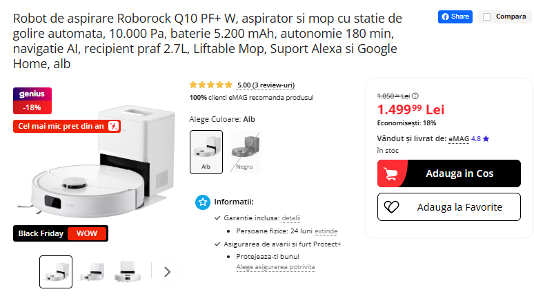 Black Friday 2025, Live Blogging Mobilissimo; Reduceri și cataloage eMAG, PC Garage, Fashion Days, evoMAG.ro, Flanco... - imaginea 446