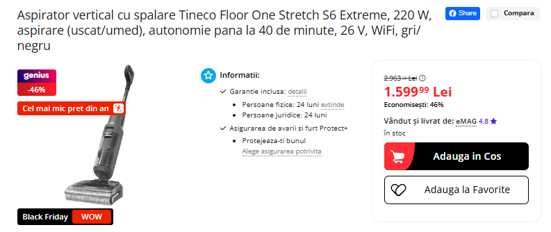 Black Friday 2025, Live Blogging Mobilissimo; Reduceri și cataloage eMAG, PC Garage, Fashion Days, evoMAG.ro, Flanco... - imaginea 448