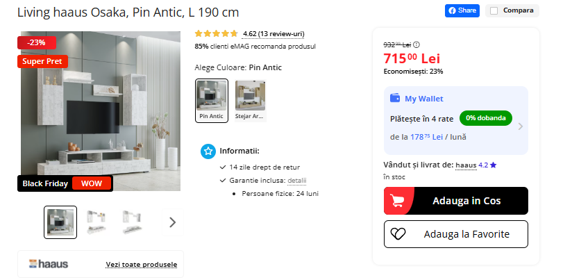 Black Friday 2025, Live Blogging Mobilissimo; Reduceri și cataloage eMAG, PC Garage, Fashion Days, evoMAG.ro, Flanco... - imaginea 456