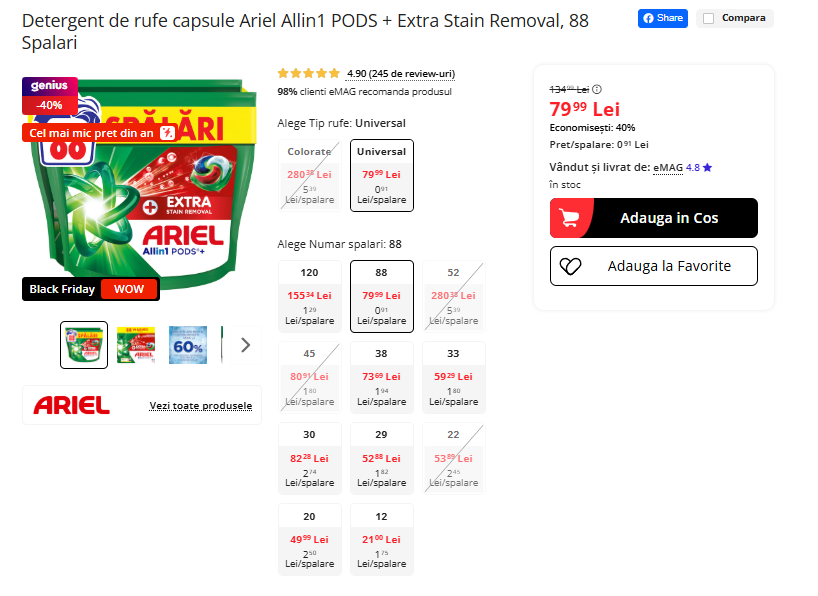 Black Friday 2025, Live Blogging Mobilissimo; Reduceri și cataloage eMAG, PC Garage, Fashion Days, evoMAG.ro, Flanco... - imaginea 460