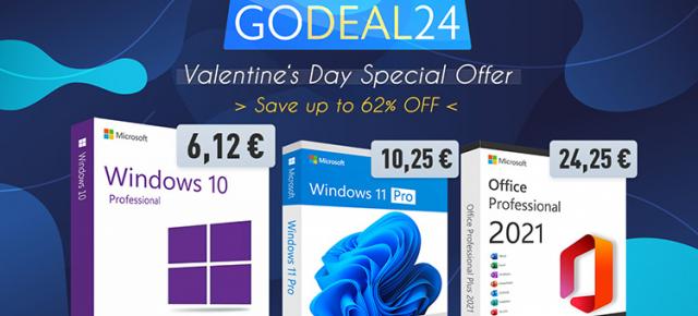 Ofertele continuă pe GoDeal24 și ai licențe Windows 10 de la 30 de lei plus pachete cu Office și Windows pentru noul tău PC