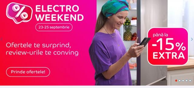 Electro Weekend aduce extra reduceri pe final de săptămână la eMAG; Avem smartwatch-uri Samsung și Huawei cu 15% discount suplimentar