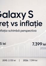 Samsung Galaxy S, de la 2.135 lei în 2010 la 7.399 lei în 2026 – inflația arată însă că modelele mai vechi au fost uneori mai scumpe în termeni reali!