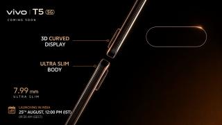 vivo T5 5G vine cu ecran 3D curbat și talie de 7,99 mm – încă un telefon interesant care nu ajunge oficial în România