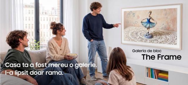 Samsung România deschide „Galeria de Bloc”, o campanie dedicată televizoarelor The Frame; carpeta cu „Răpirea din serai” primește statut de exponat