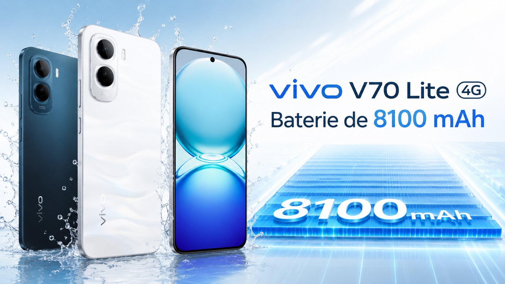 vivo V70 Lite 4G mizează pe rezistență IP69 și autonomie, cu procesor Unisoc T7300