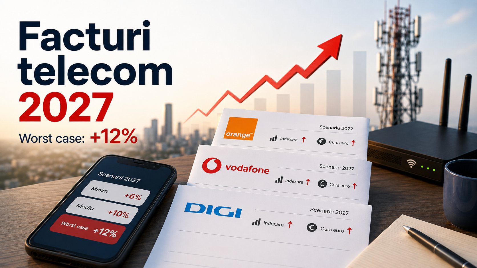 Worst case scenario pentru facturile telecom din 2027: cât am putea plăti în plus la Orange, Vodafone și DIGI