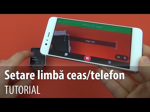 Tutorial Setare din Limba Chineză în Engleză pentru Smartwatchul NO. 1 G7