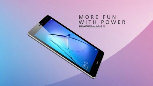 <b>Huawei anunţă oficial noile tablete MediaPad T3 şi T3 7, cu preţuri de 219 euro și 129 euro</b>Compania asiatică Huawei a anunțat astăzi lansarea tabletelor MediaPad T3 și T3 7, modele ce vor sosi pe piață la prețuri de 219 euro, respectiv 129 euro. După cum v-ați dat seama, modelul mai bine dotat pe partea hardware este MediaPad T3 - acesta sosind