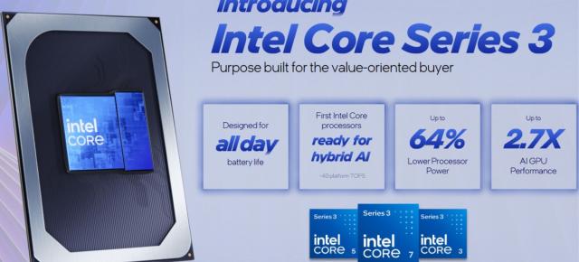 Noile procesoare Intel Core 3 aduc performanță și eficiență pentru laptopurile de buget