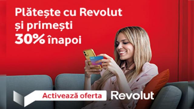 <b>Vodafone oferă 30% cashback la plățile cu cardul Revolut atât online, cât și în magazinele fizice</b>În 5 ani, Revolut a atras peste 15 milioane de utilizatori din întreaga lume. Recent, Grupul Revolut a obținut și licența băncii sale în România, clienții având acum protecție pentru depozite în baza Schemei Europene de Garantare a Depozitelor