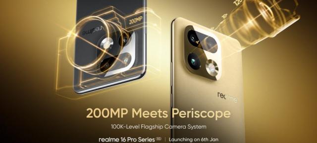realme 16 Pro și Pro+ primesc detalii foto; LumaColor IMAGE și AI Edit Genie, debut programat pe 6 ianuarie