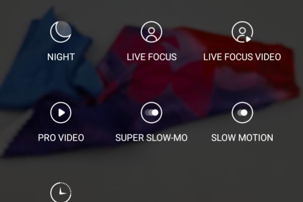Capturi de ecran interfață grafică cameră Samsung Galaxy S20 Ultra 5G