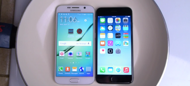 Cel mai stupid test de rezistenţă: Samsung Galaxy S6 şi iPhone 6 aruncate în apă fiartă (Video)