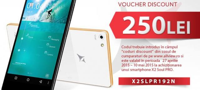 Allview oferă un voucher de 250 lei pentru achiziția lui X2 Soul PRO