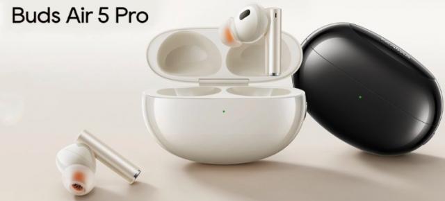 realme Buds Air 5 Pro au sosit: căşti cu drivere duale, ANC, LDAC