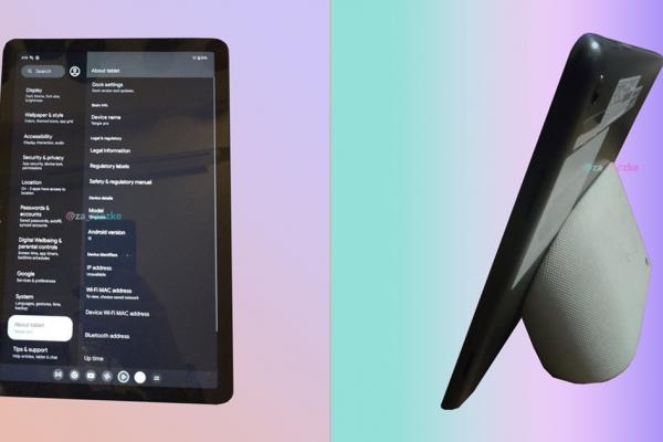 Mai multe imagini cu noua tabletă Google Pixel ajung pe web; Va avea display IPS LCD, CPU Tensor G2, stand detașabil