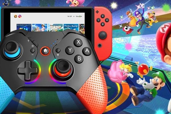 E LUNI e AMAZON: Azi am găsit un controller pentru Nintendo Switch accesibil, cu iluminare RGB, Bluetooth, ușor de configurat