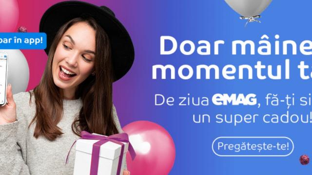 <b>eMAG împlineşte 20 de ani pe 7 decembrie şi a pregătit reduceri speciale; Iată cum le obţii</b>După Black Friday 2021 şi ofertele speciale de 1 decembrie, acum e momentul pentru încă o campanie de reduceri la eMAG. De această dată e vorba despre Ziua eMAG, în care retailerul împlineşte 20 de ani de existenţă. Se aniverseza mâine, 7 decembrie şi..