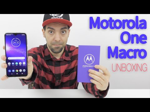 Motorola One Macro Video Unboxing în Română