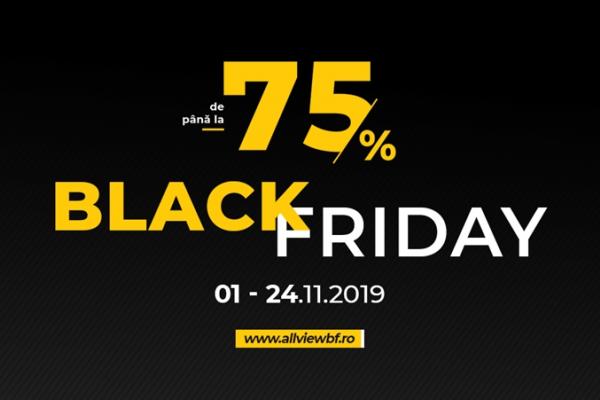 Allview organizează campania de reduceri Black Friday 2019 în perioada 1 - 24 noiembrie! Avem și oferte de tip 1+1 gratis