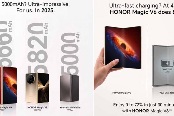 HONOR ironizează noile telefoane pliabile Samsung, cu câteva postere șugubețe