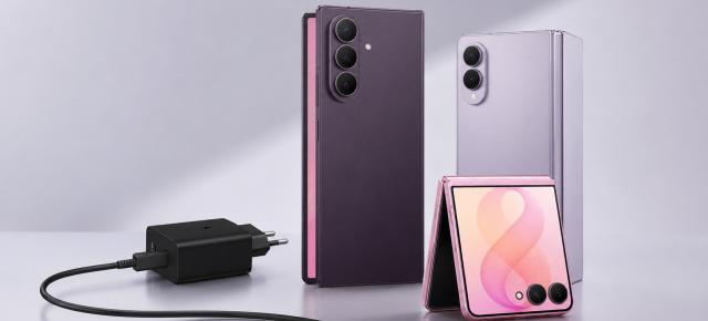 Noile pliabile Samsung vin fără adaptor în cutie; Încărcătorul Duo de 50W ajunge la 145,59 lei cu voucher