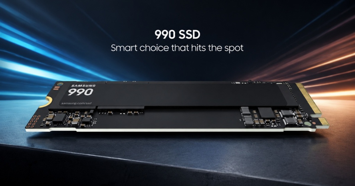 Noul SSD Samsung 990 vine în versiuni de până lal 2 TB și promite performanță PCIe Gen4 la o sumă mai accesibilă